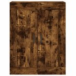 vidaXL Buffet haut Chêne fumé 69 5x34x180 cm Bois d'ingénierie