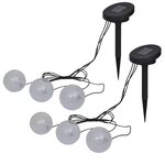 vidaXL Lampes flottantes à LED 6 Pièces pour étang et piscine