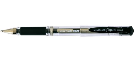 Roller encre gel signo broad um153c grip pte large 1mm noir uni-ball