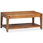 vidaXL Table basse Bois massif 88 x 50 x 38 cm