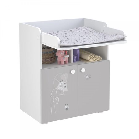 Commode à langer POLSKA AMIS ZEN BLANC-GRIS