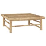 vidaXL Salon de jardin 7 Pièces avec coussins gris foncé Bambou
