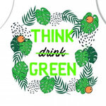 Tablier adulte à nouer - think green