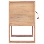 vidaXL Table de chevet 40 x 30 x 50 cm Bois de teck solide