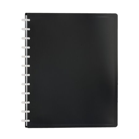 Protège-documents viquel géode polypropylène opaque a4 noir - 40 pochettes