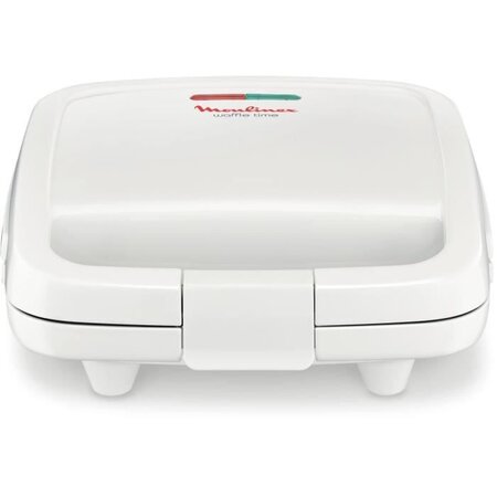 Moulinex wj70112 gaufrier électrique waffle time - blanc