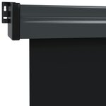 vidaXL Auvent latéral de balcon 117x250 cm Noir
