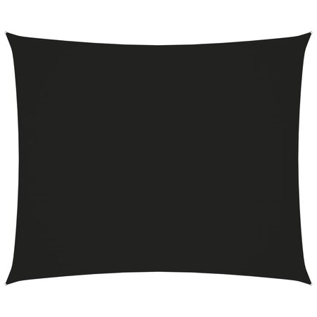 vidaXL Voile de parasol Tissu Oxford rectangulaire 3 5x4 5 m Noir