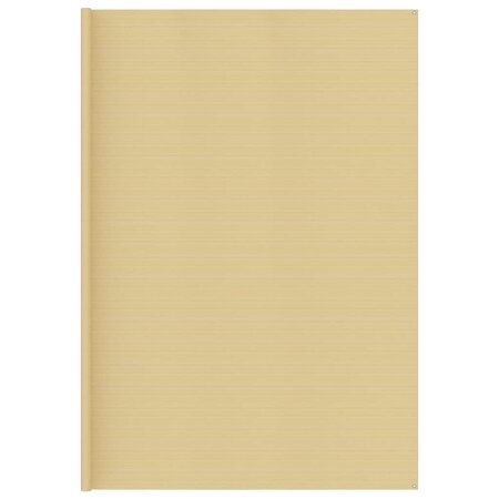 vidaXL Tapis de tente 400x400 cm Beige