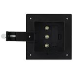 vidaXL Lampes solaires à LED carrées d'extérieur 12 Pièces 12 cm Noir