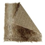 Coupon textile Fausse Fourrure Grise 29x29cm