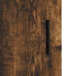 vidaXL Buffet haut Chêne fumé 69 5x34x180 cm Bois d'ingénierie