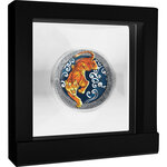 Pièce de monnaie en Argent 5 Cedis g 50 Millésime 2022 Lunar Year Ghana TIGER