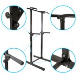 Barre de traction sur pied multifonction ajustable titan chaise romaine musculation complète