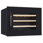 Cave à vin 24 bouteilles encastrable - 51 l - combisteel - r600a - acier151vitrée/battante 592x555x455mm