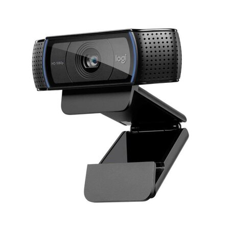 Logitech webcam hd pro c920 refresh - microphone intégré - idéal facetime et skype