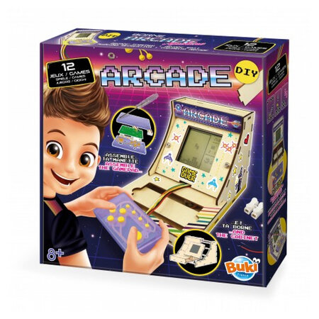 Borne d arcade avec autocollants 12 jeux