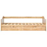 vidaXL Cadre de lit extensible Bois de pin 90x200 cm