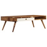vidaXL Table basse 110 x 50 x 35 cm Bois de Sesham massif