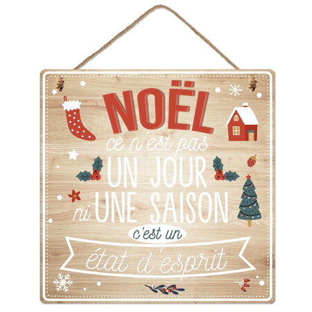 Plaque à suspendre noël