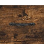 vidaXL Buffet haut Chêne fumé 69 5x34x180 cm Bois d'ingénierie