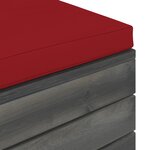vidaXL Salon palette de jardin 10 Pièces avec coussins Bois de pin massif