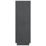 vidaXL Bibliothèque/Séparateur de pièce Gris 80x35x103 cm Pin massif