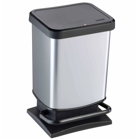 Rotho poubelle à pédale paso 20 l acier inoxydable 1754010264