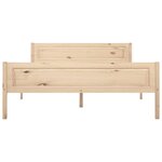 vidaXL Cadre de lit Bois de pin massif 160x200 cm