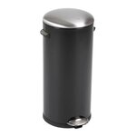 EKO Poubelle à pédale BelleDeluxe 30 L Noir mat