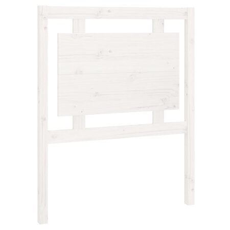 vidaXL Tête de lit Blanc 80 5x4x100 cm Bois massif de pin