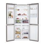 Hoover hsc818fxwd - réfrigérateur multi-portes - 432l - total no frost - h 183 cm x l 83 cm - 41 db(a) - simili inox