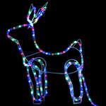 vidaXL Décoration de Noël d'extérieur Renne et traîneau 252 LED