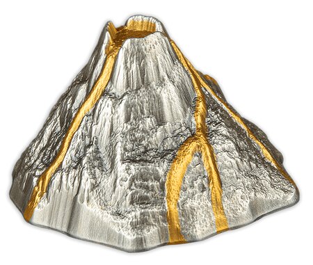 VOLCANO 5 onces argent monnaie 50 Vatu Vanuatu 2023