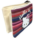Petite trousse à soufflets stripes hello kitty