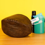 Trousse de toilette ballon de rugby rétro