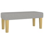 vidaXL Lit à sommier tapissier et matelas Gris foncé 90x190 cm Tissu