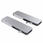 MOBILITY - HyperDrive SOLO Station d'accueil USB-C Mini DisplayPort 4K avec fonction de charge - Gris Argent