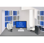 Corbeille À Courrier Combo À L'italienne Office - Cristal - X 4 - Exacompta