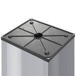 Hailo Poubelle Big-Box Swing Taille XL 52 L Argenté 0860-221