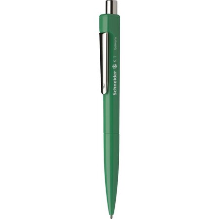 Stylo à bille k1 vert pointe moyenne verte x 20 schneider