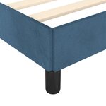 vidaXL Cadre de lit Bleu foncé 80x200 cm Velours