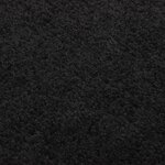 vidaXL Tapis shaggy à poils longs Noir 140x200 cm