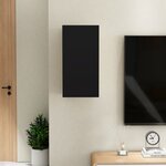 vidaXL Meuble TV Noir 30 5x30x60 cm Aggloméré