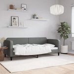 vidaXL Lit de repos gris foncé 80x200 cm tissu