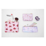 Trousse carre zip Vrilles de fleurs