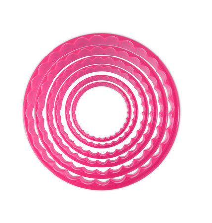 6 Découpoirs Ronds Lisses Ou Cannelés