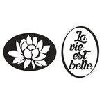 Tampon fond de moule savon La vie est belle et Nénuphar