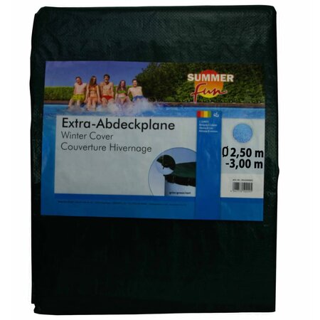 Summer Fun Couverture de piscine d'hiver Ronde 250-300 cm PVC Vert