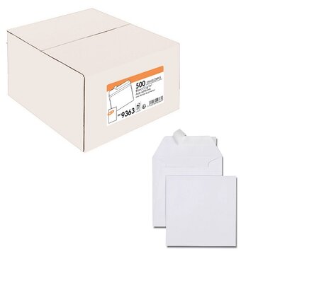 Lot de 500 enveloppes carrée 160x160